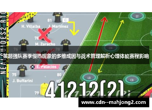 英超强队赛季慢热现象的多维成因与战术管理解析心理体能赛程影响